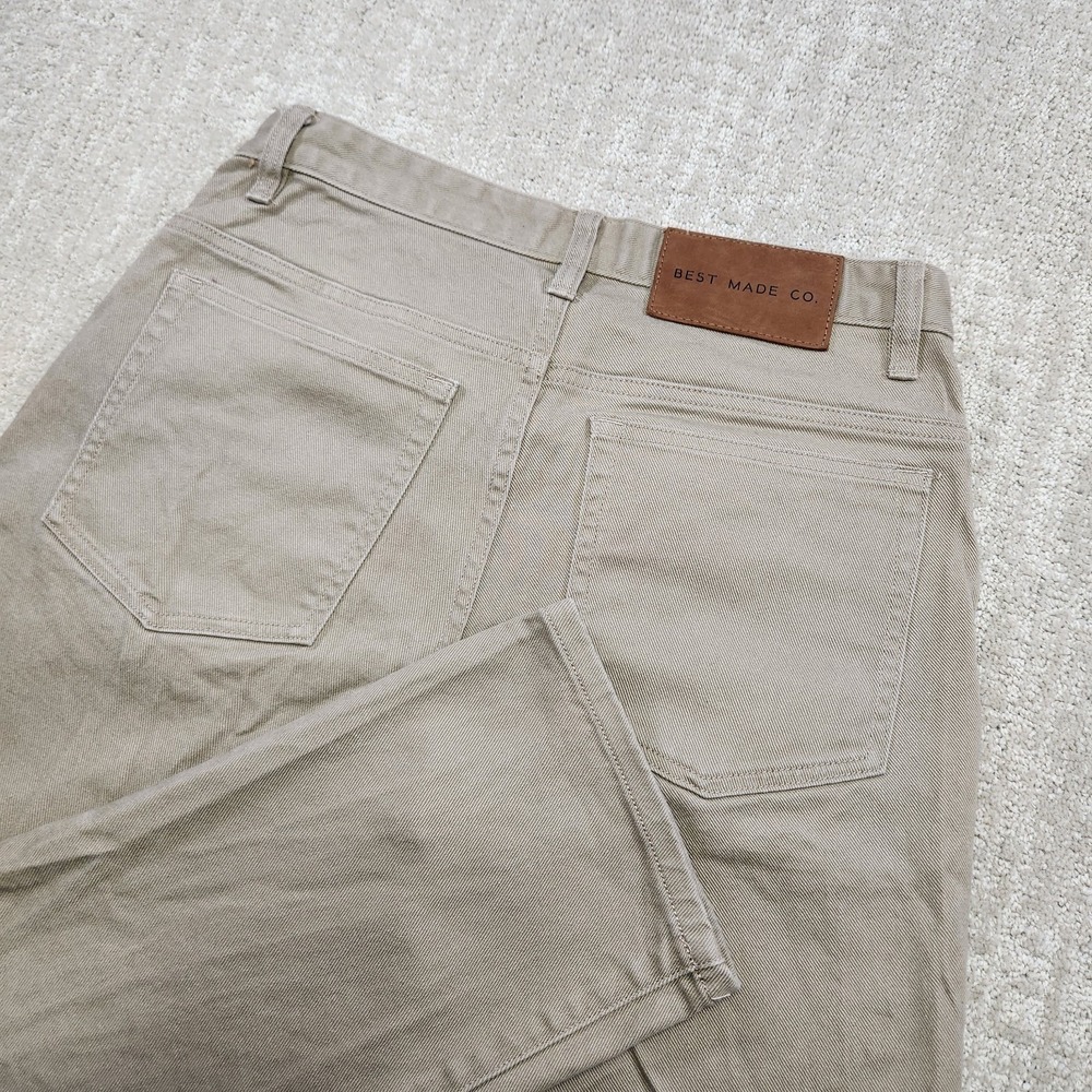 Best‎ Made Co Pants Men 30x30 5 Pocket Twill Stretch Beige Workwear Outdoor